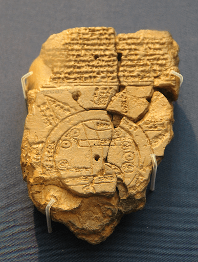 Data visualization history: Babylonian map
