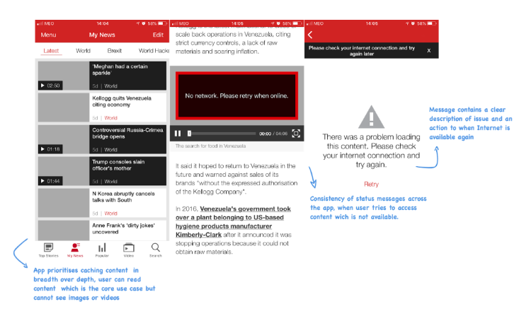 Accessing Content While Offline