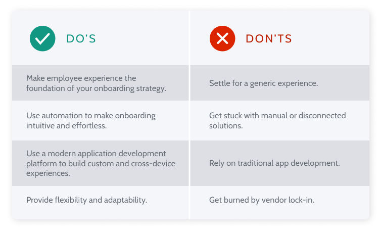Do's and Don'ts of Employee Onboarding Strategy