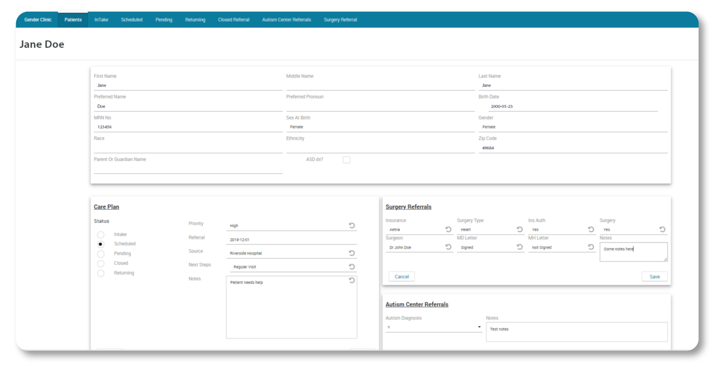 Innovation in healthcare - app prototype 1