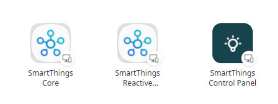The SmartThings applications on my OutSystems personal environment