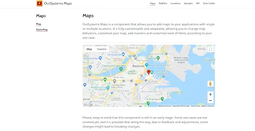 outsystems maps