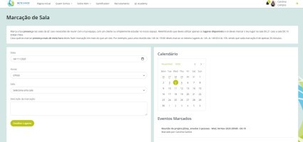 Intranet screenshot