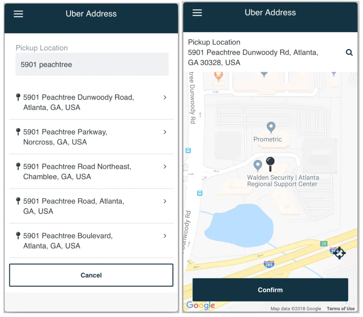 uber like address selector using outsystems