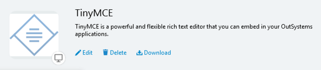 TinyMCE Forge Component