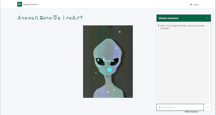 IBM Watson Chatbot end result