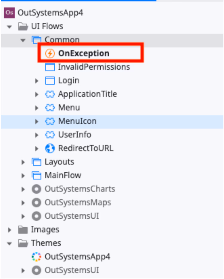 Setting OnException.