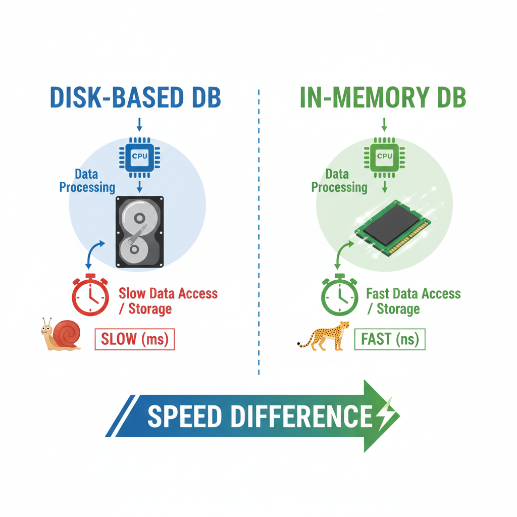 disk based db vs in memory db