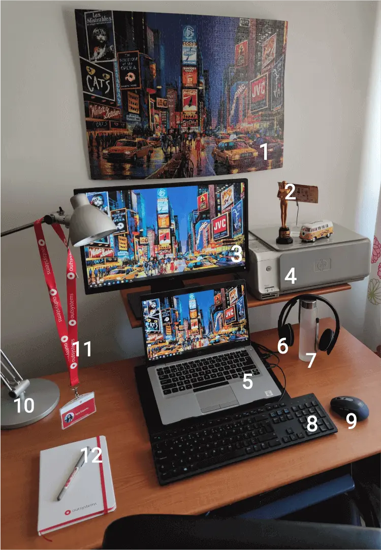 Sara's desk