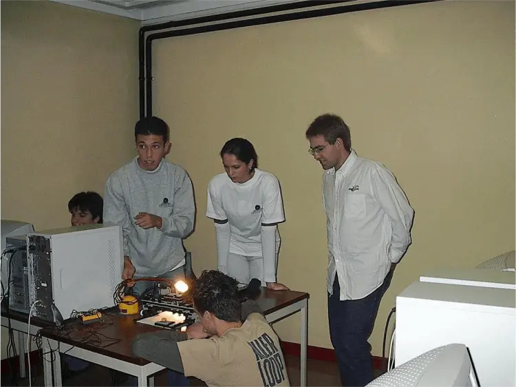 Sílvia with her colleagues at the University of Porto