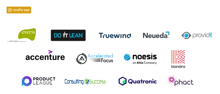 Partner logos that have earned Quality Apps Badge