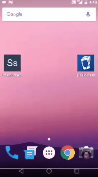 customized splash screen delivers a smooth experience