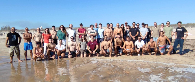 A team photo celebrating the new Service Studio launch.