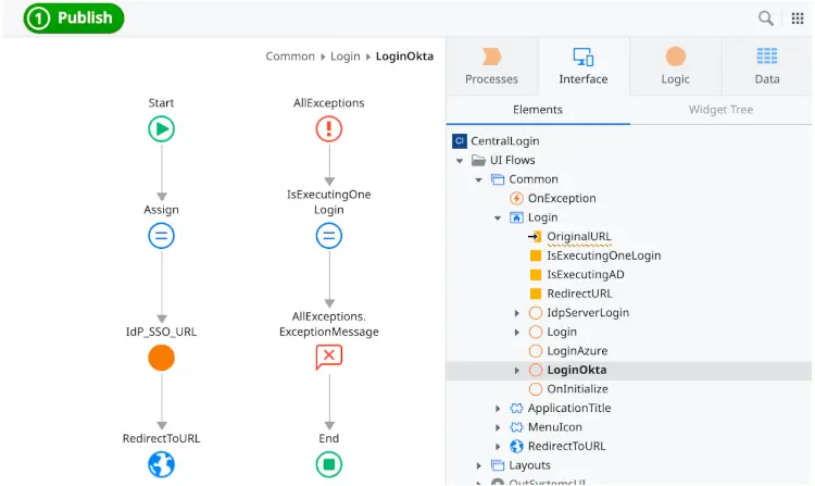 Implementing different authentication providers in different applications