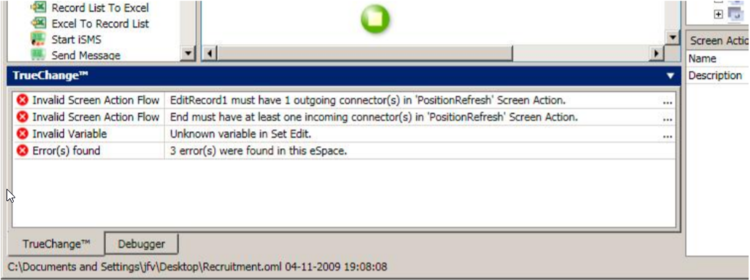 Validation is performed while making changes, instead of just before publishing. 