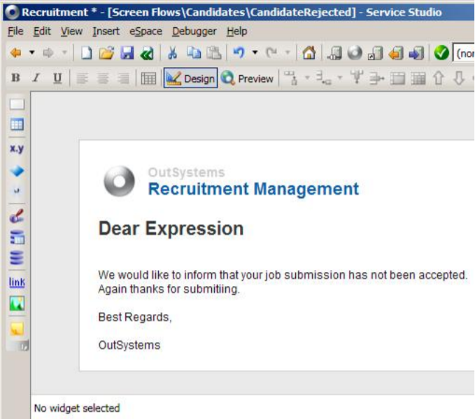 WYSIWYG design of emails (for example, to a guy named Expression).