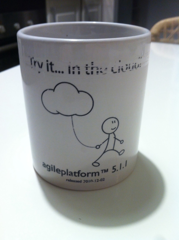 Free trials on the cloud was a great achievement for us, so we made a few R&D mugs to celebrate it.