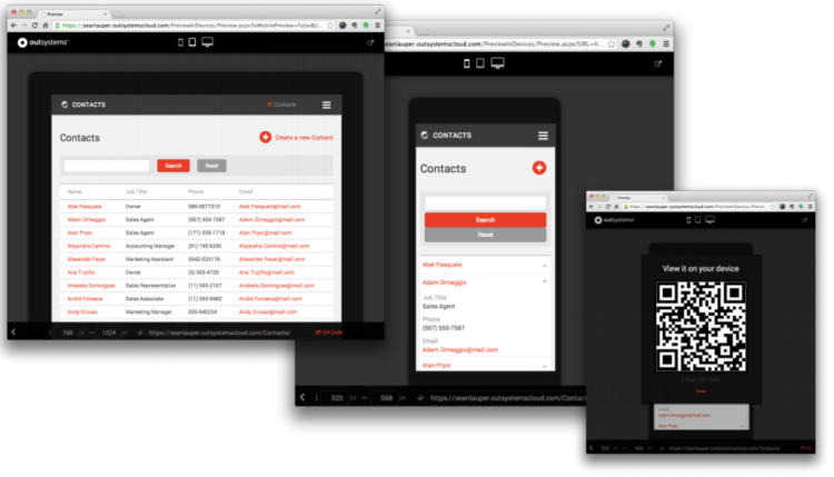 Applications work in multiple devices out-of-the-box.