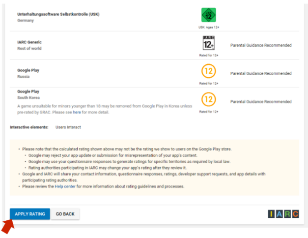 Publishing in app store