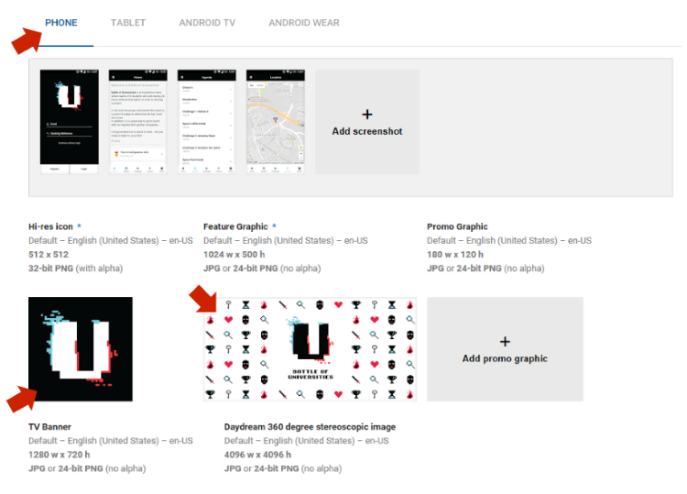 Publishing in app store