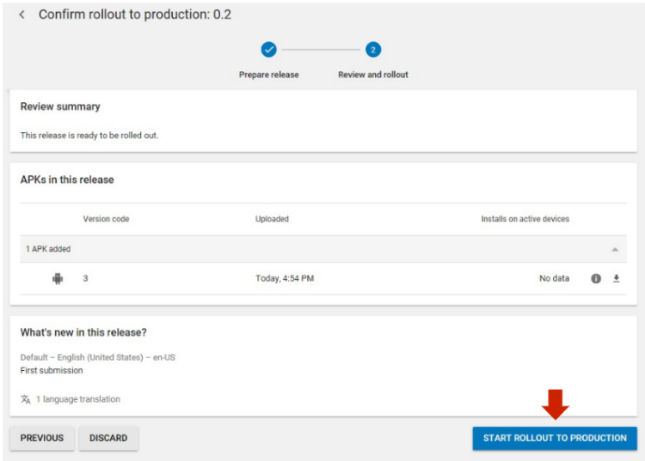 Publishing in app store
