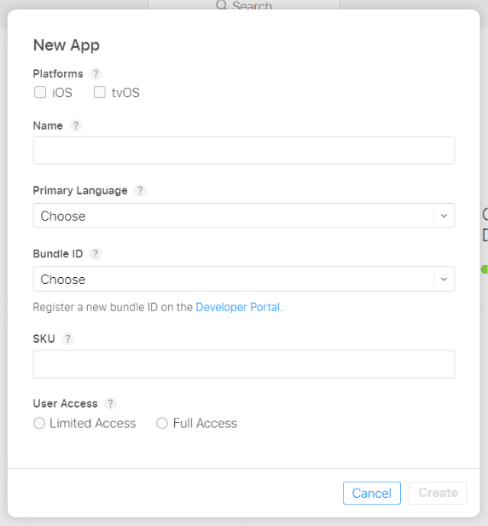 Publishing in app store