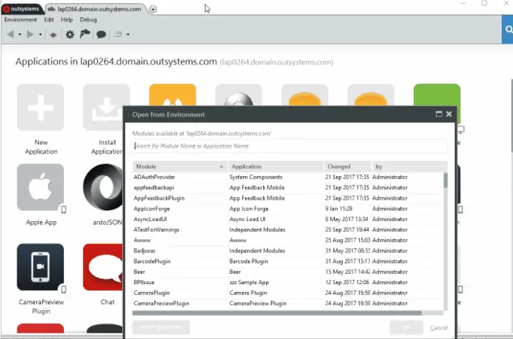 outsystems environment