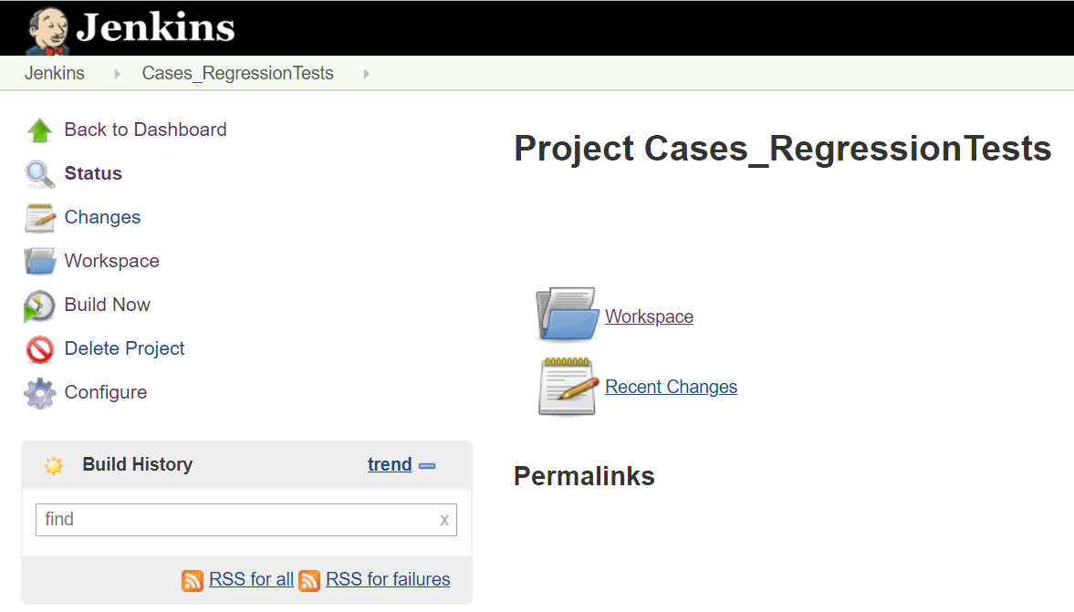 jenkins regression tests