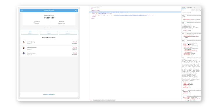 chrome debugger on device