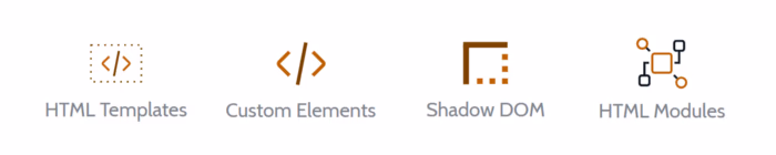 Native Web Component Model for UI
