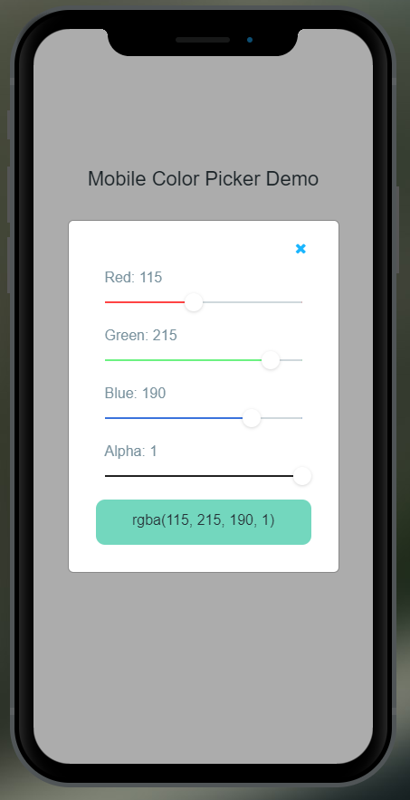ColorPicker Mobile - Overview (O11) | OutSystems