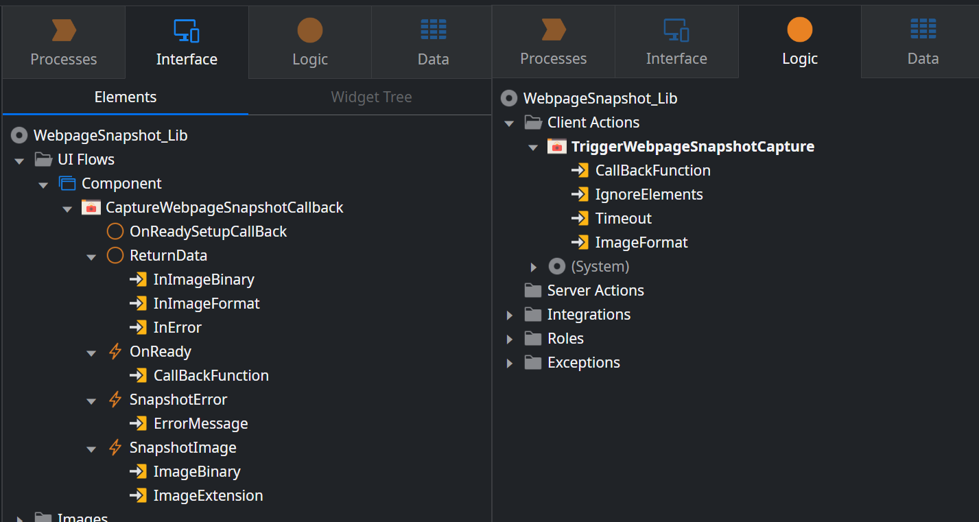 Webpage Snapshot Capture (Client-Side) - Overview (O11) | OutSystems
