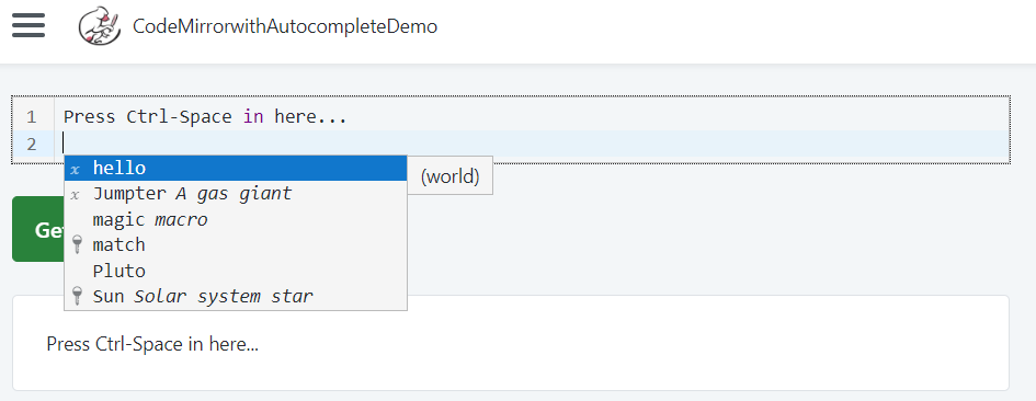 CodeMirror with Autocomplete - Overview (O11) | OutSystems