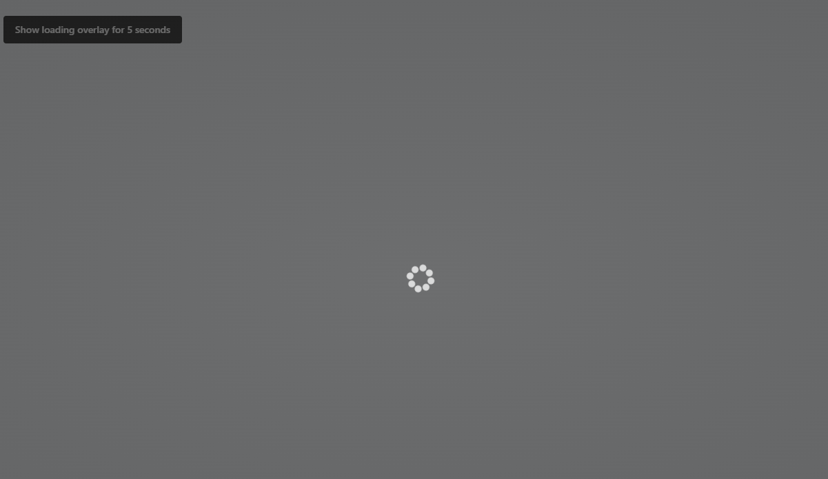 Loading Overlay - Overview (O11) | OutSystems