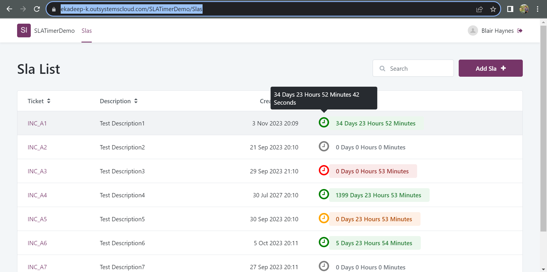 SLA Timer - Overview (O11) | OutSystems