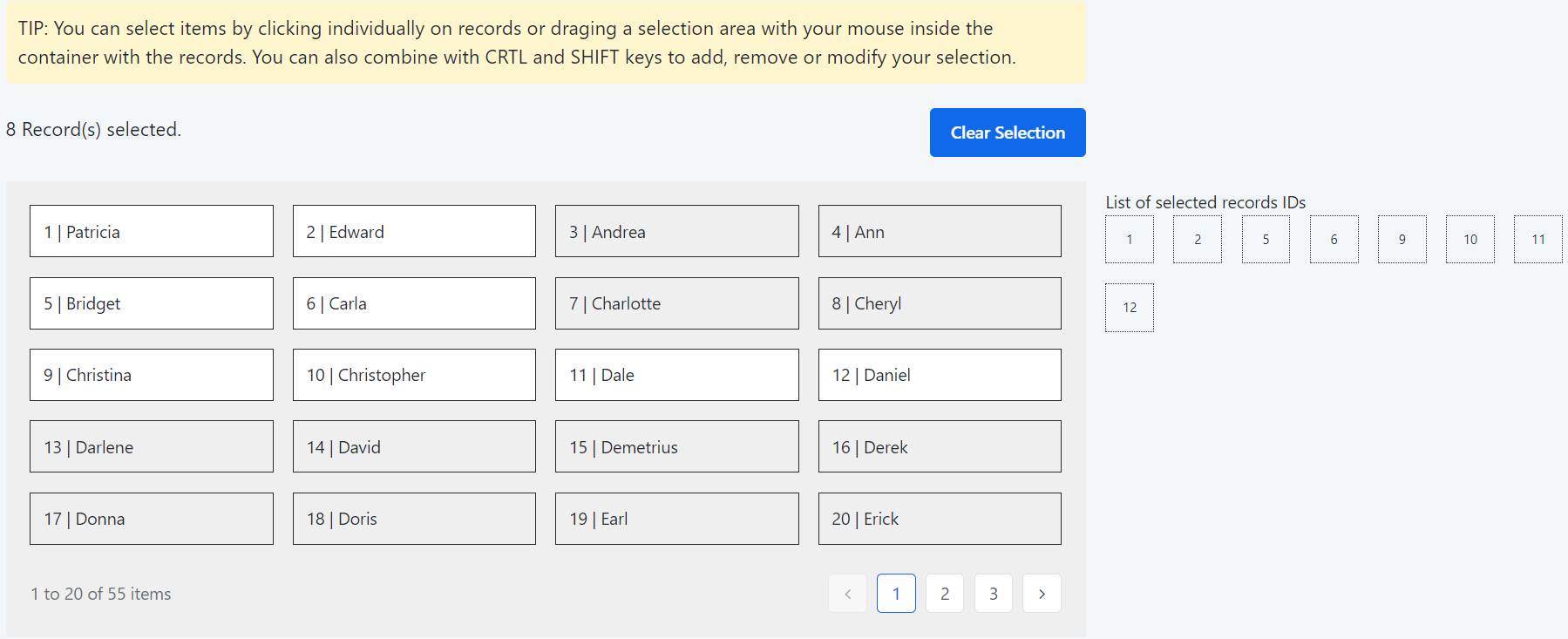 Sweet Selection Reactive - Overview (O11) | OutSystems