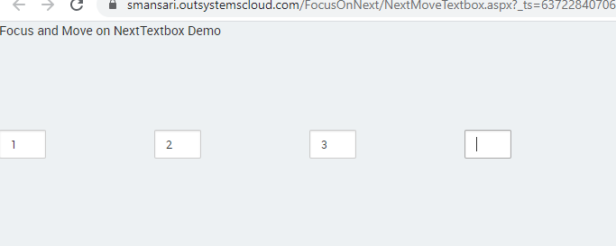 Focus on Next Textbox - Overview (O11) | OutSystems
