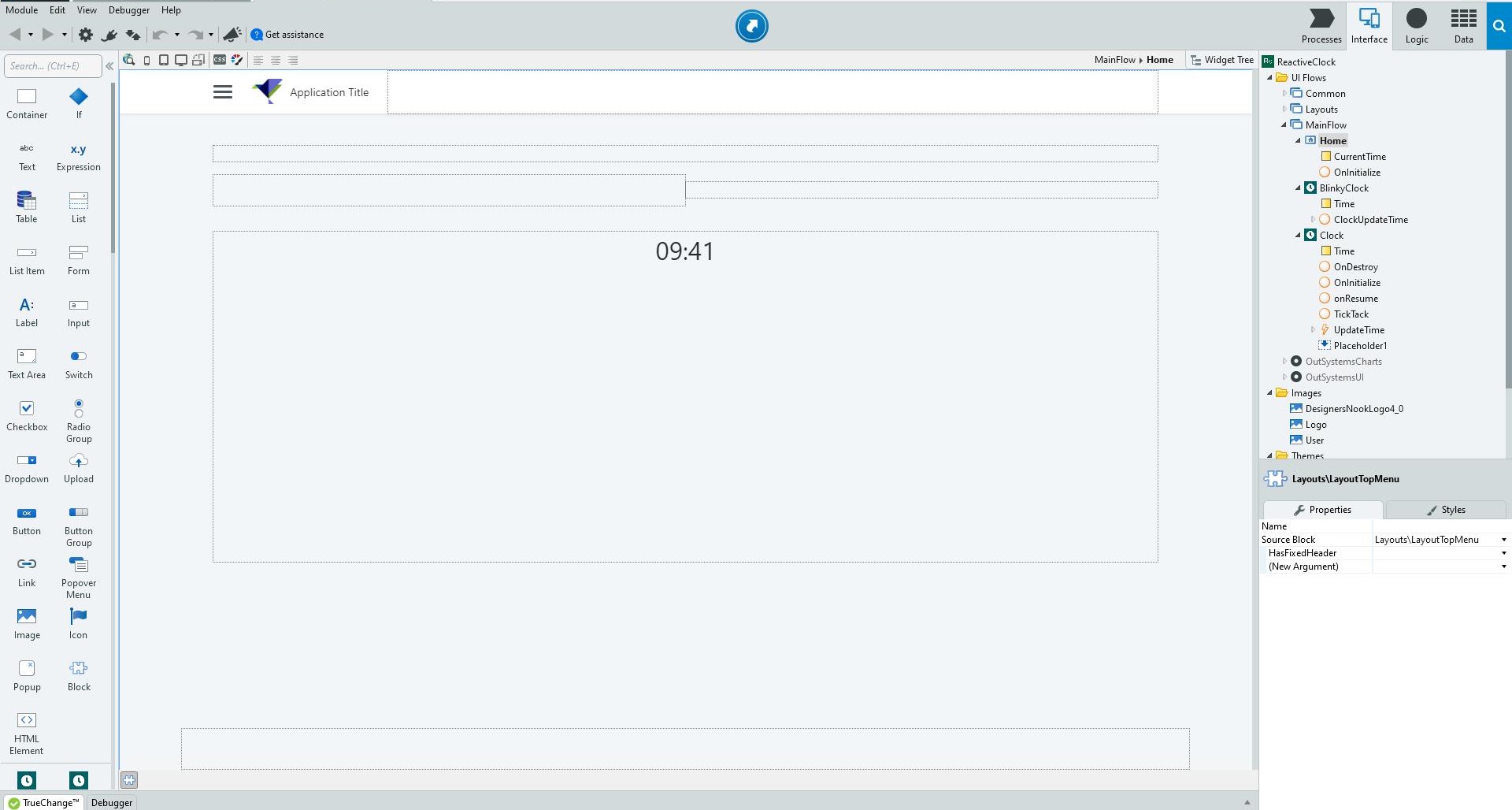 ReactiveClock - Overview (O11) | OutSystems