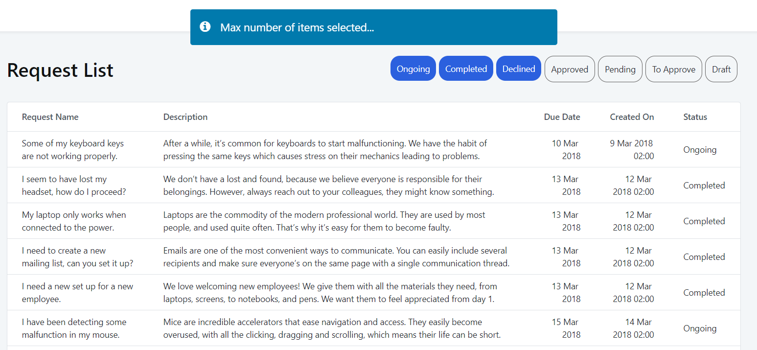 Multiselect - Overview (O11) | OutSystems