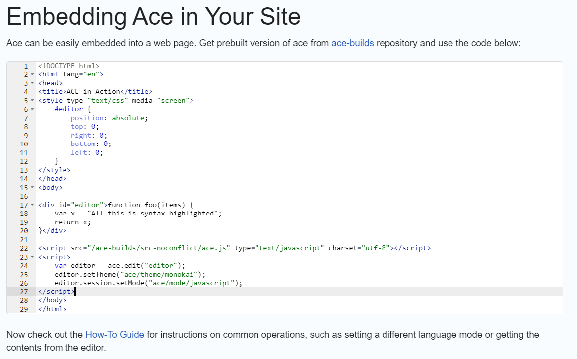 Ace Code Editor - Overview (O11) | OutSystems