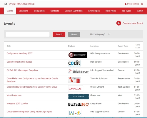 EventManagerWeb - Overview (O11) | OutSystems