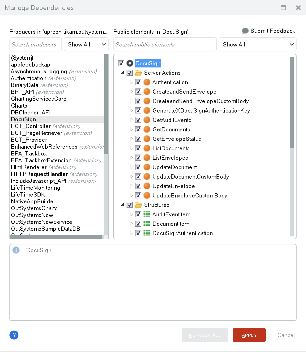 DocuSign V2.0 and V2.1 - Overview (O11) | OutSystems