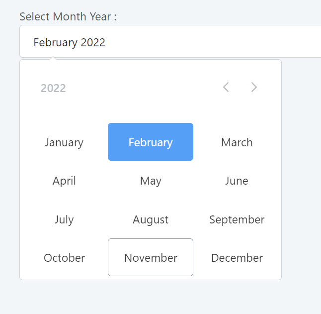 Month Year Pick - Overview (O11) | OutSystems