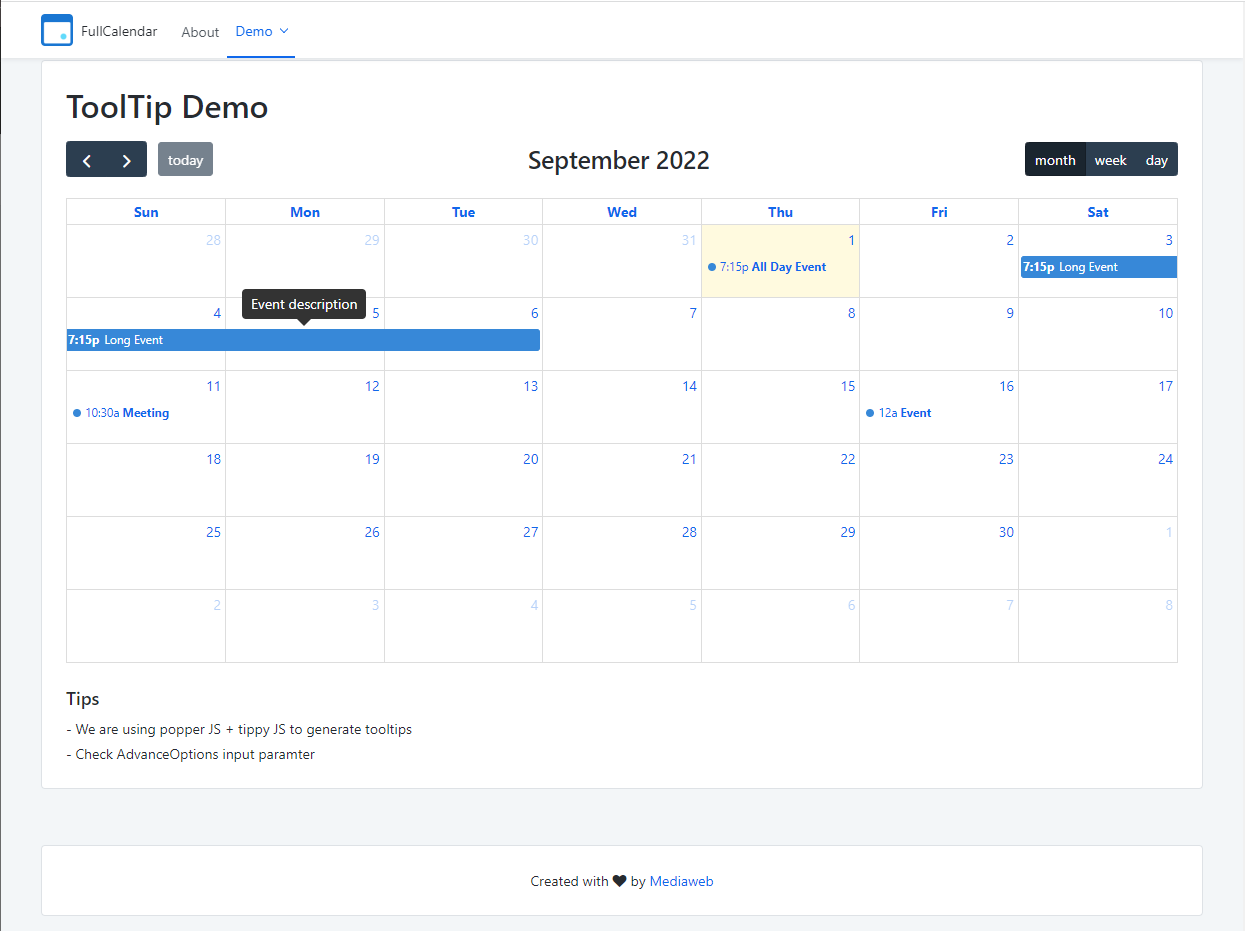 FullCalendar Reactive - Overview (O11) | OutSystems