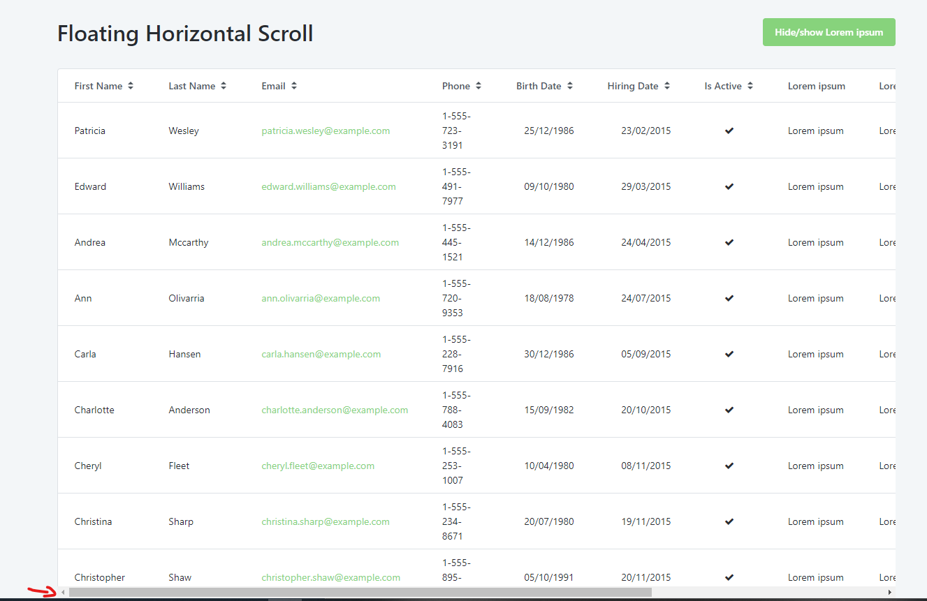 Floating Horizontal Scroll - Overview (O11) | OutSystems