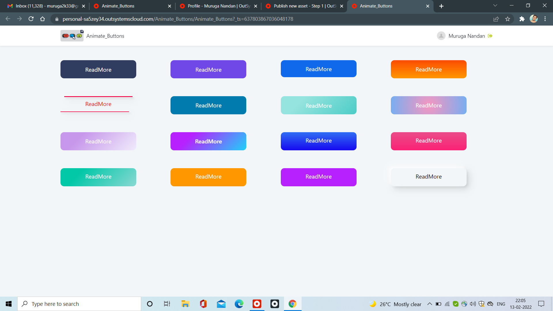Animate_Buttons - Overview (O11) | OutSystems