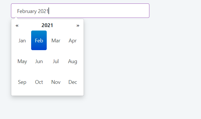Month Picker - Overview (O11) | OutSystems