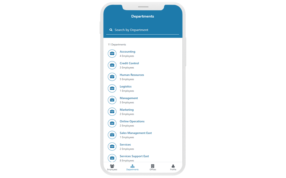 Directory Mobile - Overview (O11) | OutSystems