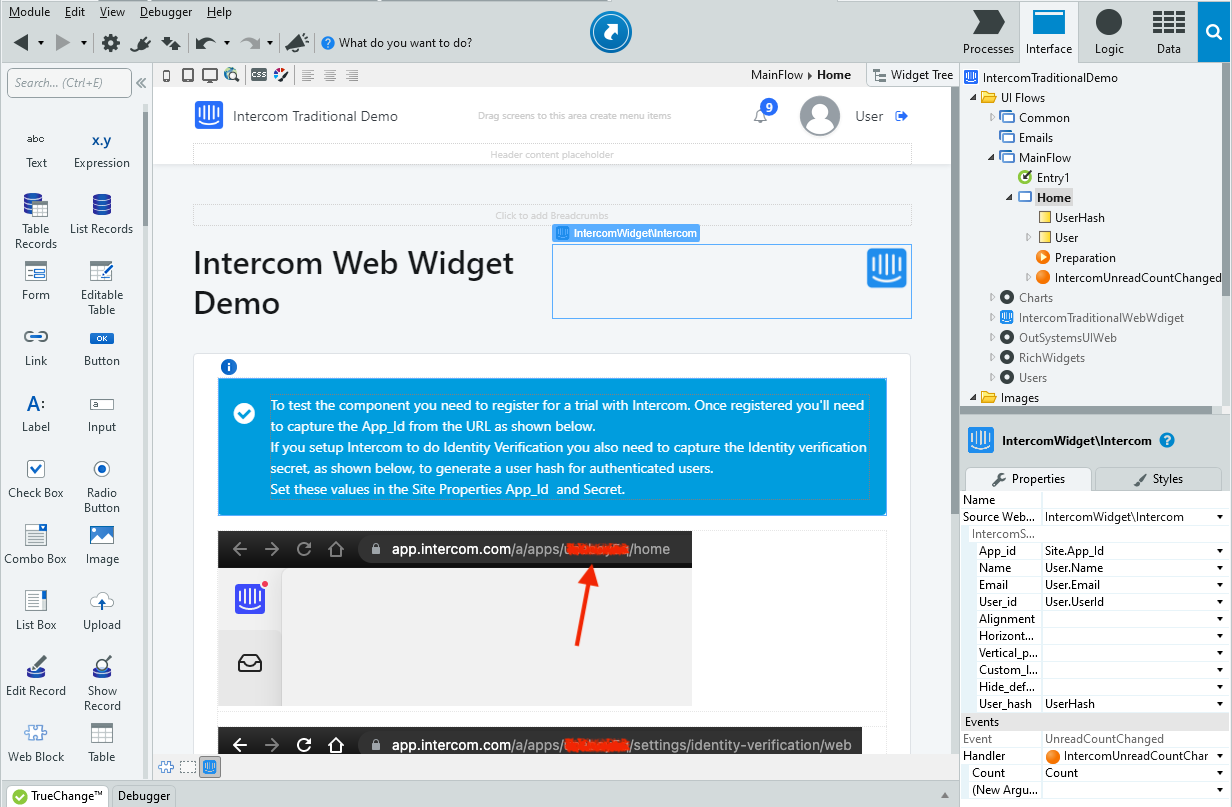 Intercom Plugin Intercom Web Widget - Overview (O11) | OutSystems