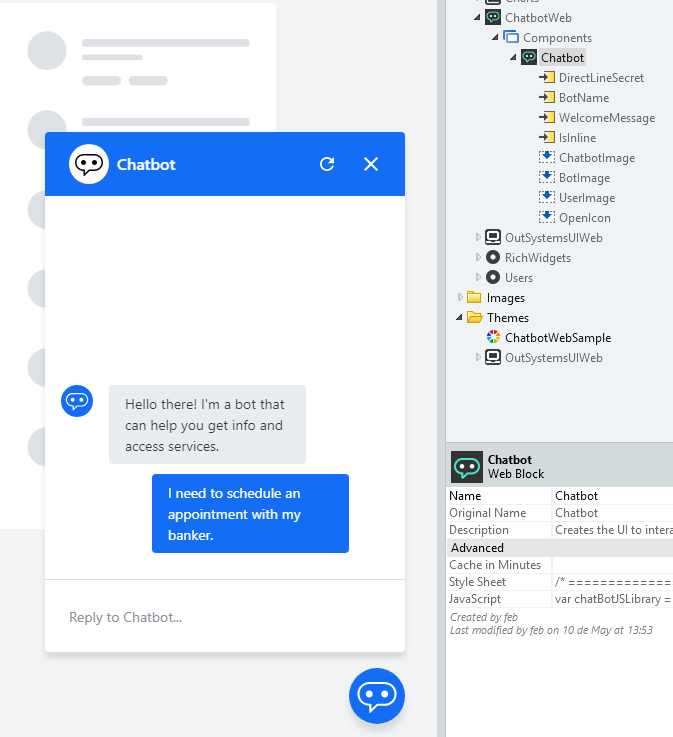 OutSystems.AI Chatbot Reactive - Overview (O11) | OutSystems